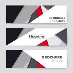 Fototapeta premium Abstract vector layout background set. For art template design, list, page, mockup brochure theme style, banner, idea, cover, booklet, print, flyer, book, blank, card, ad, sign, sheet, a4.