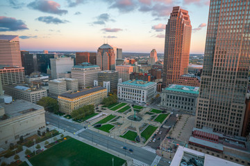 View of downtown Cleveland - obrazy, fototapety, plakaty