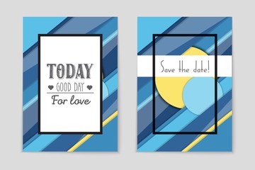 Obraz premium Abstract vector layout background set. For art template design, list, page, mockup brochure theme style, banner, idea, cover, booklet, print, flyer, book, blank, card, ad, sign, sheet, a4.