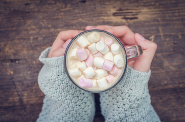 Cozy winter home background