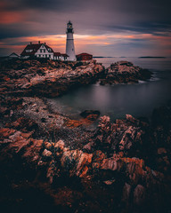 One Of The Most Iconic And Beautiful Lighthouses, The Portland Head Light, Portland, Maine, USA