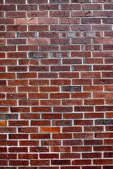 Old red brick wall texture background