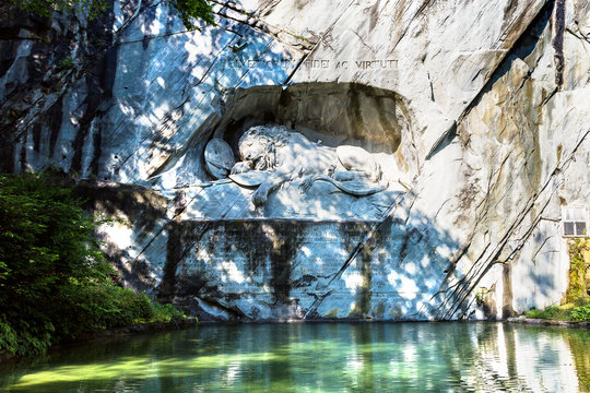 Dying Lion Monument In Lucerne