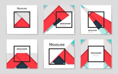 Abstract vector layout background set. For art template design, list, page, mockup brochure theme style, banner, idea, cover, booklet, print, flyer, book, blank, card, ad, sign, sheet, a4.