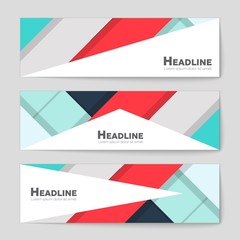 Naklejka premium Abstract vector layout background set. For art template design, list, page, mockup brochure theme style, banner, idea, cover, booklet, print, flyer, book, blank, card, ad, sign, sheet, a4.