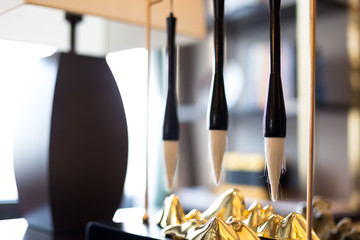 calligraphy brushes in modern study