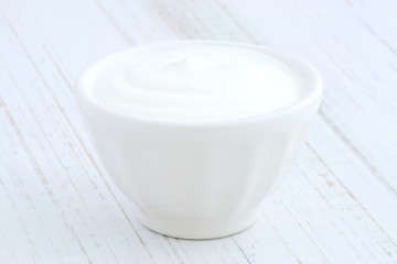 Fototapeta na wymiar plain greek yogurt