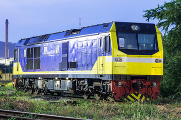 Fototapeta na wymiar Diesel electric locomotive