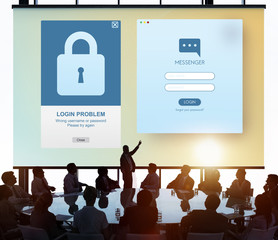 Security Register Account Apply Concept