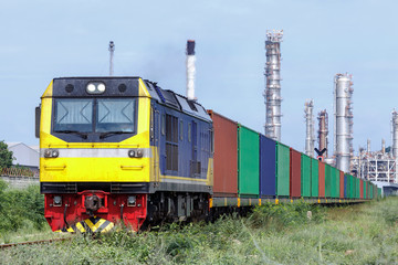 Fototapeta na wymiar Container Freight Train