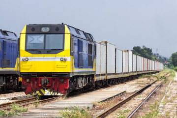 Naklejka premium Container Freight Train