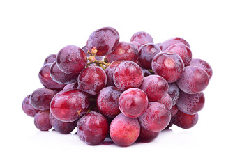 red grape isolated on white background.