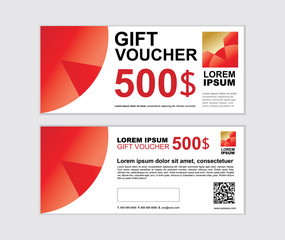 gift voucher vector design template set V
