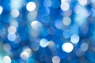 Fototapeta premium Christmas night lights bokeh background