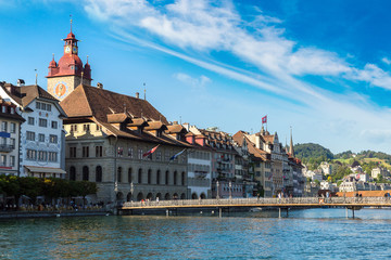 Obraz premium Historical city center of Lucerne