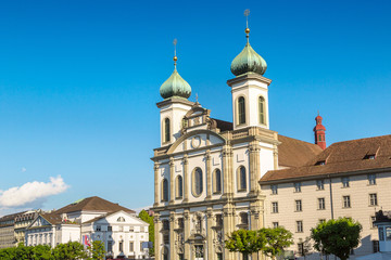 Fototapeta na wymiar Historical city center of Lucerne