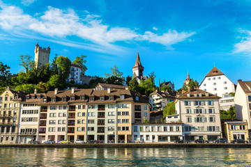 Fototapeta na wymiar Historical city center of Lucerne