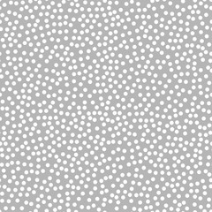 Seamless Grey Polka Dot pattern. Seam free polkadot wallpaper  background. 