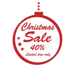 christmas sale illustration