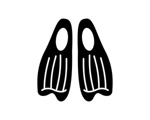 black footwear snorkeling