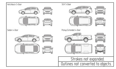 car drawing outlines not converted to objects - 130475885