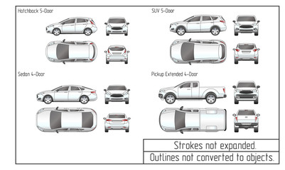 car drawing outlines not converted to objects - 130475896
