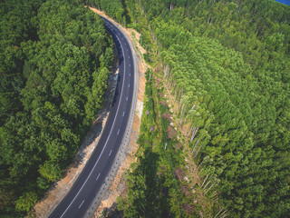 Road view from above