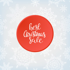Merry Christmas sale background. Vector art.