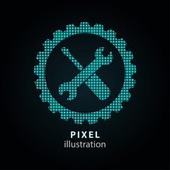 Tool - pixel illustration.