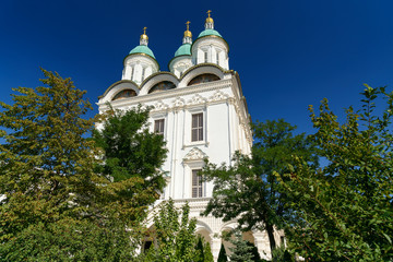 Fototapeta na wymiar Cathedral of the Assumption in Kremlin Astrakhan