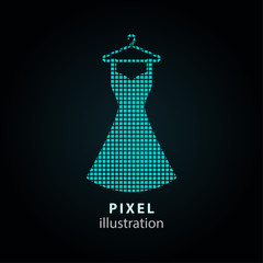 Dress - pixel illustration.