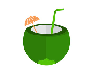 green coconut drink