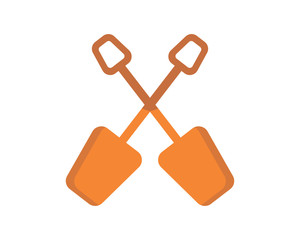orange spade icon