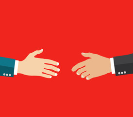 fraud, cheating, handshake, snake hand, business corruption - vector eps10