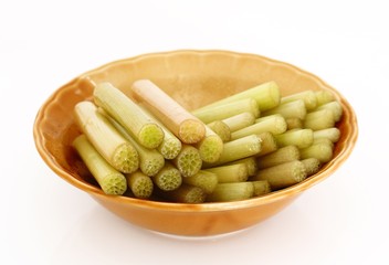 Lotus stem in the bowl