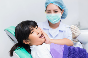 Fototapeta premium Dental treatment in clinic..