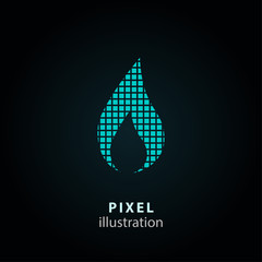 Fuel - pixel illustration.