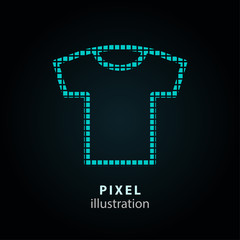 T-shirt - pixel illustration.