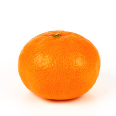 Fresh tangerine, isolated on a white background. Ripe fruit full of vitamins.