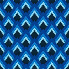 Vector pattern seamless pattern with blue rhombuses
