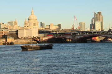 Fototapeta na wymiar London. River Thames and St. Paul`s 