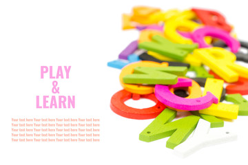 Fototapeta premium play and learn concept