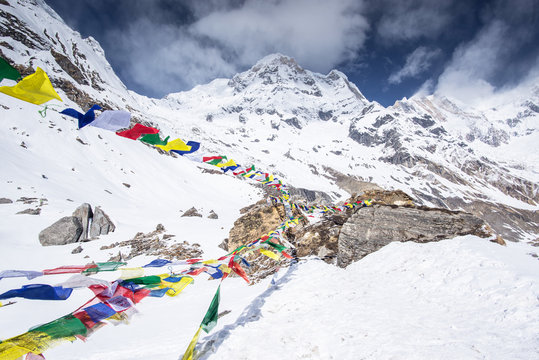 Annapurna bese camp, Himalaya mountains, pray for nepal...