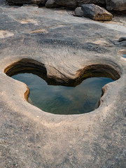 Puddle on the rock