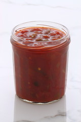 Delicious hot salsa dip