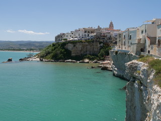 Fototapeta premium Vieste, the pearl of the Adriatic - panorama from st. Francesco church
