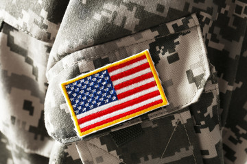 U.S. army uniform, closeup