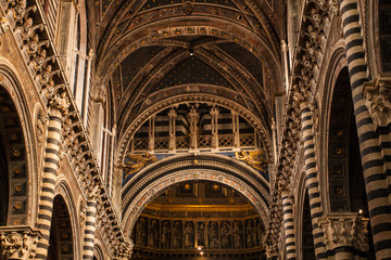 inside view of Duomo di Siena