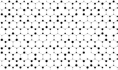 Abstract background of hexagonal geometric cells pattern