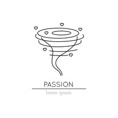 Passion line icon